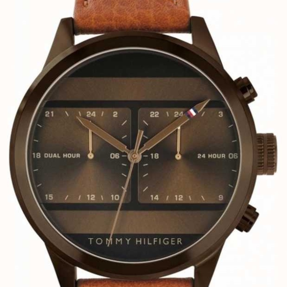 Tommy Hilfiger Brown Multi Dial Men Watch 1791594